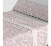 Lanovenanube Juego de sábanas coralina Mila Cama de 105 Cm - Color Rosa