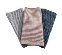 Lanovenanube Pack 3 Paños de Cocina Nectar - 50x50 cm - Rosa/Marino/Gris