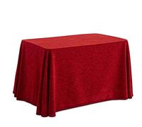 Lanovenanube Ropa o Falda Camilla, Enaguilla Rectangular de Tejido Chenilla, Medida 60x110 cm, Color Granate. Mantiene el Calor. Aspecto Aterciopelado y Tacto Muy Suave.