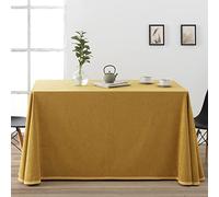 Lanovenanube Ropa o Falda Camilla, Enaguilla Rectangular de Tejido Chenilla, Medida Especial, Color Mostaza. Mantiene el Calor. Aspecto Aterciopelado y Tacto Muy Suave.