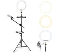 Lanparte 14" ring light with 2.1m tripod and 3 magnetic triangle phone holder
