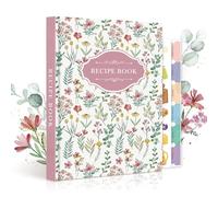 Lanpn A5 Libro de Recetas Para 70 Recetas, Recetario de Cocina para Escribir, Mi Cuaderno Recetas Tapa Dura, Recipe Journal Book, Libretas para Recetas de Cocina en Blanco, Rosa, Inglés