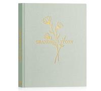 Lanpn Abuela Cuentame la Historia de Tu Vida, Diario Abuelas Cuéntame tu Historia con 260+ Preguntas, Grandma Life Sroty Journal, Día de la Madre Cumpleaños Navidad Regalo, Inglés, Verde Salvia