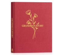 Lanpn Abuela Cuentame la Historia de Tu Vida, Diario Abuelas Cuéntame tu Historia con 260+ Preguntas, Grandma Life Sroty Journal, Día de la Madre Cumpleaños Navidad Regalo, Inglés, Rojo