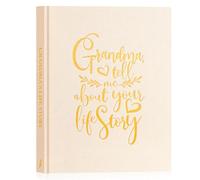 Lanpn Abuela Cuentame la Historia de Tu Vida, Diario Abuelas Cuéntame tu Historia con 260+ Preguntas, Grandma Life Sroty Journal, Regalo Día de la Madre Cumpleaños Navidad, Beige, Inglés