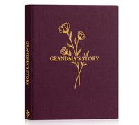 Lanpn Abuela Cuentame la Historia de Tu Vida, Diario Abuelas Cuéntame tu Historia con 260+ Preguntas, Grandma Life Sroty Journal, Día de la Madre Cumpleaños Navidad Regalo, Inglés, Morado