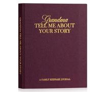 Lanpn Abuela Cuentame la Historia de Tu Vida, Diario Abuelas Cuéntame tu Historia con 260+ Preguntas, Grandma Life Sroty Journal, Día de la Madre Cumpleaños Navidad Regalo, Morado, Inglés