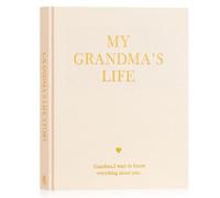 Lanpn Abuela Cuentame la Historia de Tu Vida, Diario Abuelas Cuéntame tu Historia con 260+ Preguntas, Grandma Life Sroty Journal, Regalo Día de la Madre Cumpleaños Navidad, Inglés, Beige