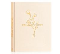 Lanpn Abuela Cuentame la Historia de Tu Vida, Diario Abuelas Cuéntame tu Historia con 260+ Preguntas, Grandma Life Sroty Journal, Día de la Madre Cumpleaños Navidad Regalo, Inglés, Beige