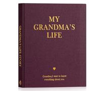 Lanpn Abuela Cuentame la Historia de Tu Vida, Diario Abuelas Cuéntame tu Historia con 260+ Preguntas, Grandma Life Sroty Journal, Regalo Día de la Madre Cumpleaños Navidad, Inglés, Morado
