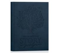 Lanpn Abuelo Cuentame la Historia de Tu Vida, Diario Abuelos Cuéntame tu Historia con 270+ Preguntas, Grandpa Life Sroty Journal, Día de la Padre Cumpleaños Navidad Regalo, Inglés, Azul