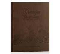 Lanpn Abuelo Cuentame la Historia de Tu Vida, Diario Abuelos Cuéntame tu Historia con 270+ Preguntas, Grandpa Life Sroty Journal, Regalo Día de la Padre Cumpleaños Navidad, Marrón, Inglés