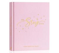 Lanpn Album Bebe Primer 5 Año para Niña Niño - Libro Recuerdos Bebé para Pegar Fotos y Escribir - Hello Baby Libros Cuaderno Diario Álbum Fotos Bebe Regalo Recién Nacido (Rosa,154 Páginas, Inglés)