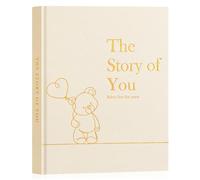 Lanpn Álbum Fotos Bebé Primer 5 Año para Niño Niña, The Story of Your Baby Memory Book, Libro Recuerdos Bebe, Baby's Journal Diario Recién Nacido Regalo (Beige, Inglés, 154 Páginas)