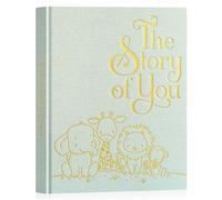 Lanpn Álbum Fotos Bebé Primer 5 Año para Niño Niña, The Story of Your Baby Memory Book, Libro Recuerdos Bebe, Baby's Journal Diario Recién Nacido Regalo (154 Páginas, Inglés, Verde)