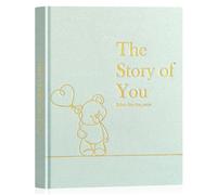 Lanpn Álbum Fotos Bebé Primer 5 Año para Niño Niña, The Story of Your Baby Memory Book, Libro Recuerdos Bebe, Baby's Journal Diario Recién Nacido Regalo (Verde, Inglés, 154 Páginas)