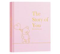 Lanpn Álbum Fotos Bebé Primer 5 Año para Niño Niña, The Story of Your Baby Memory Book, Libro Recuerdos Bebe, Baby's Journal Diario Recién Nacido Regalo (Rosa, Inglés, 154 Páginas)