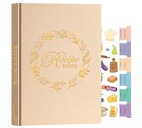 Lanpn B5 Libro de Recetas Tapa Dura Para 70 Recetas, Mi Cuaderno Recetas, Recetario de Cocina para Escribir, Recipe Journal Book, Libretas para Recetas de Cocina en Blanco, Avena, Inglés