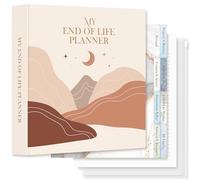Lanpn Carpeta Organizadora de Fin de Vida - My End of Life Planner con 8 Divisores y 10 Fundas, Organizador de Últimos Deseos Testamento, Documentos Importantes Planificación Funeraria, Inglés