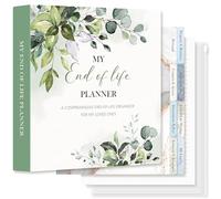 Lanpn Carpeta Organizadora de Fin de Vida - My End of Life Planner con 8 Divisores y 10 Fundas, Organizador de Últimos Deseos Testamento Planificación Funeraria Documentos Importantes, Inglés