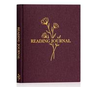 Lanpn Cuaderno de Lecturas de Lino, Diario de Registro de Lectura, Libros Leídos Reading Log Book Journal, Lista de Deseos, Préstamos de Libros, Regalo para Amantes de la los Libros (Morado)