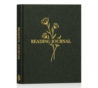 Lanpn Cuaderno de Lecturas de Lino, Diario de Registro de Lectura, Libros Leídos Reading Log Book Journal, Lista de Deseos, Préstamos de Libros, Regalo para Amantes de la los Libros (Verde)
