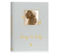 Lanpn Diario de Embarazo para Futura Mamá, Libro Embarazada Semana a Semana, Agenda Embarazo 9 Meses, Album Recuerdos del Parto Fotos Ultrasonido Bebe, Regalo Embarazadas 156 Pages, Gris, Inglés