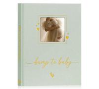 Lanpn Diario de Embarazo para Futura Mamá, Libro Embarazada Semana a Semana, Agenda Embarazo 9 Meses, Album Recuerdos del Parto Fotos Ultrasonido Bebe, Regalo Embarazadas 156 Pages, Verde, Inglés