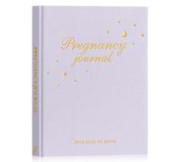 Lanpn Diario de Embarazo Semana a Semana, Libro Embarazada 9 Meses, Agenda Embarazo para Futura Mamá, Album Recuerdos del Parto Fotos Ultrasonido Bebe, Regalo Embarazadas 156 Pages, Morado, Inglés