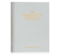 Lanpn Diario de Embarazo Semana a Semana, Libro Embarazada para Futura Mamá, Agenda Embarazo 9 Meses, Album Recuerdos del Parto Fotos Ultrasonido Bebe, Regalo Embarazadas 156 Pages, Inglés, Gris