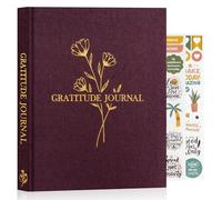 Lanpn Diario de Gratitud Y Manifestación para Mujer Hombre, Journal 5 Minutos las Gratitudes con Afirmaciones, Cuaderno de Agradecimiento Guiado, Personal Growth Reflexión 4 Meses, Inglés, Morado