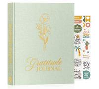 Lanpn Diario de Gratitud Y Manifestación para Mujer Hombre, Journal 5 Minutos las Gratitudes con Afirmaciones, Cuaderno de Agradecimiento Guiado, 4 Meses Personal Growth Reflexión, Inglés, Verde