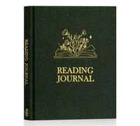 Lanpn Diario de Lectura Cuaderno de Lecturas de Lino, Reading book journal con 52 Reseña del libro, Libro Leídos Leidos Diario Cuaderno de Lector, Regalo para Amantes de la los Libros (Verde)