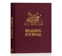 Lanpn Diario de Lectura Cuaderno de Lecturas de Lino, Reading book journal con 52 Reseña del libro, Libro Leídos Leidos Diario Cuaderno de Lector, Regalo para Amantes de la los Libros (Morado)