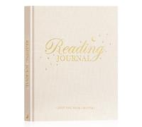 Lanpn Diario de Lectura Cuaderno de Lecturas de Lino, Reading book journal, Diario Cuaderno de Lector Libro Leídos Leidos con 52 Reseña del libro, Regalo para Amantes de la los Libros (Beige)