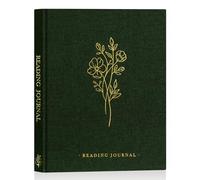 Lanpn Diario de Lectura Cuaderno de Lecturas de Lino, Reading book journal, Libro Leídos Leidos Diario Cuaderno de Lector con 52 Reseña del libro, Regalo para Amantes de la los Libros (Verde)
