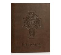 Lanpn Diario de Oración Biblia para Hombre, Cuaderno de Devocional & Biblia Estudio, 3 Meses Cristiano Bible Prayer Journal, Diario Regalos para Gratitud Reflexión Religiosa Inspira, Marrón, Inglés