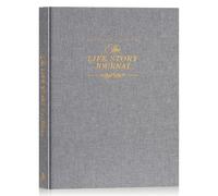 Lanpn Grandparents Legacy Journal, Life Story Book, Regalo Álbum de la Abuela de la Vida, Libro de Recuerdos, Mama Me Cuentas tu Historia, Abuelo Hablame de ti, Recuerdos de Familia, Gris