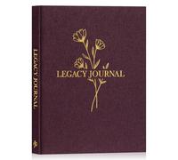 Lanpn Grandparents Legacy Journal, Life Story Book, Regalo Libro de Recuerdos, Álbum de la Abuela de la Vida, Mama Me Cuentas tu Historia, Abuelo Hablame de ti, Recuerdos de Familia, Morado