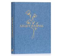 Lanpn Grandparents Legacy Journal, Life Story Book, Regalo Libro de Recuerdos, Álbum de la Abuela de la Vida, Mama Me Cuentas tu Historia, Abuelo Hablame de ti, Recuerdos de Familia, Azul