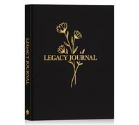 Lanpn Grandparents Legacy Journal, Life Story Book, Regalo Libro de Recuerdos, Álbum de la Abuela de la Vida, Mama Me Cuentas tu Historia, Abuelo Hablame de ti, Recuerdos de Familia, Negro