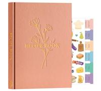 Lanpn Libro de Recetas Tapa Dura, Mi Cuaderno Recetas B5 Para 120 Recetas, Recetario de Cocina para Escribir, Recipe Journal Book, Libretas para Recetas de Cocina en Blanco, Rosa, Inglés