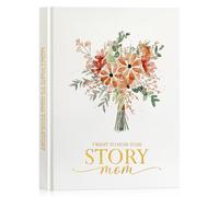 Lanpn Mama Cuentame la historia de tu vida, Diario guiado de la vida de Mamá Libro de Cuero recuerdos Día de la Madre con 270+ preguntas Mom Sroty Book Journal Cumpleaños Navidad Regalo, Inglés