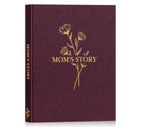 Lanpn Mama Cuentame la historia de tu vida, Diario guiado de la vida de Mamá Libro recuerdos Día de la Madre con 270+ preguntas Mom Sroty Book Journal Cumpleaños Navidad Regalo, Morado, Inglés