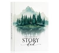 Lanpn Papá Cuéntame la Historia de tu Vida con 300+ preguntas, Regalo del Día del Padre Navidad Cumpleaños, Libro de Recuerdos de la Vida de Papa de Cuero, Dad Life Sroty Journal