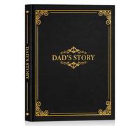 Lanpn Papá Cuéntame la Historia de tu Vida, Papa hablame de ti de Cuero con 300+ preguntas, Regalo del Día del Padre Navidad Cumpleaños, Dad Hear Your Life Sroty, Cuentame de la vida Papa, Negro