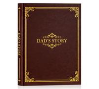 Lanpn Papá Cuéntame la Historia de tu Vida, Papa hablame de ti de Cuero con 300+ preguntas, Regalo del Día del Padre Navidad Cumpleaños, Dad Hear Your Life Sroty, Cuentame de la vida Papa, Marrón