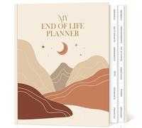 Lanpn Planificador de Fin de Vida con Pestañas - My End of Life Planner, Diario Guiado para Últimos Deseos Testamentos, Organizador para Planificación Funeraria Documentos Importantes, Inglés
