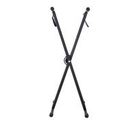 Lanpou Greensen - Soporte de teclado de una sola capa, soporte de piano de doble tubo en forma de X, soporte de piano de metal, soporte de teclado de piano altamente ajustable para instrumento