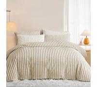 Lanqinglv Juego de 2 Fundas de Almohada de 40 x 80 cm, Franela de Felpa, Paquete Doble, Color Beige